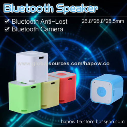 World's Smallest Bluetooth Mini Speaker with Self Snapshot and Key Finder, Good for Promotional Gift